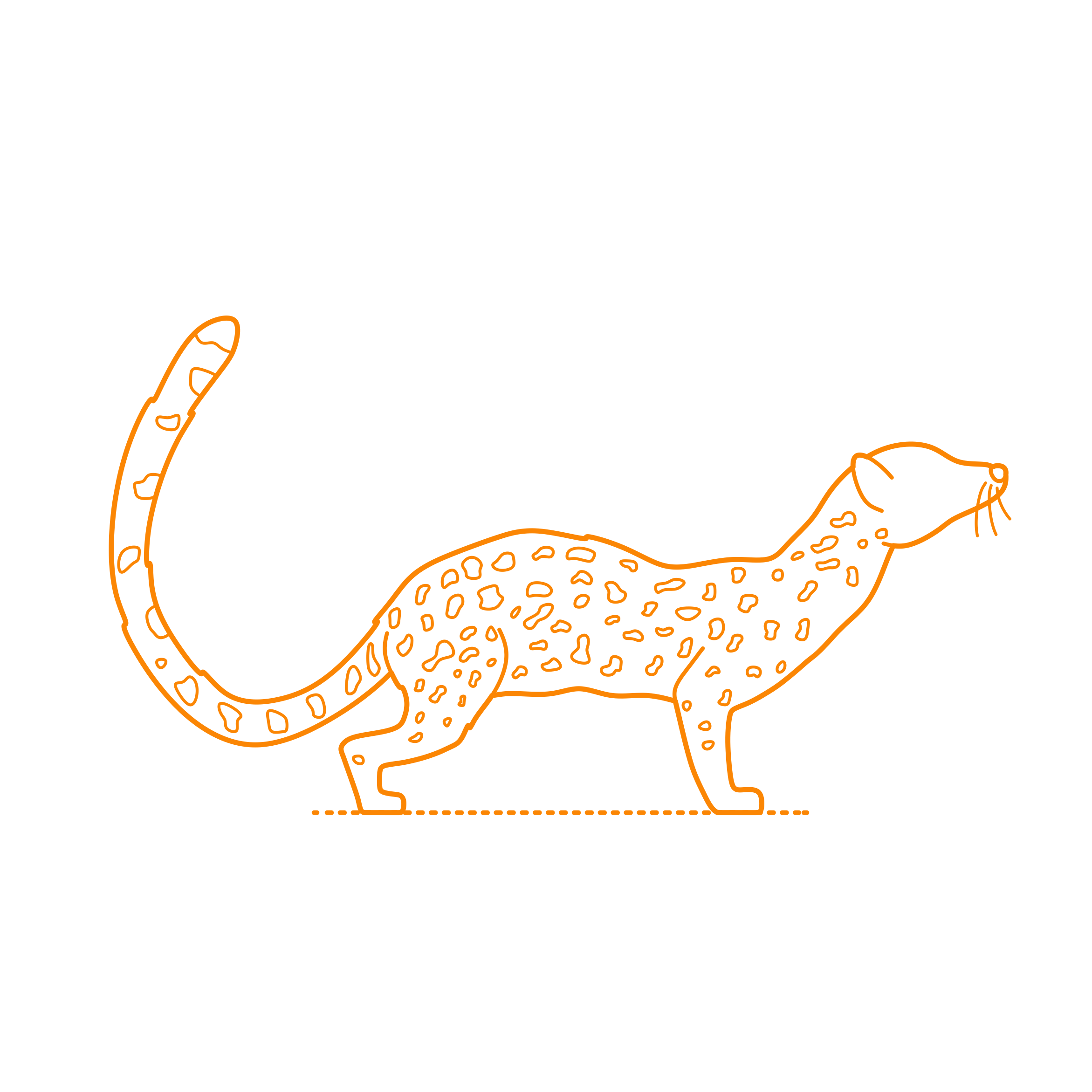 Animals Viverrids West African Oyan Tracing Svg Vector Free Vectors